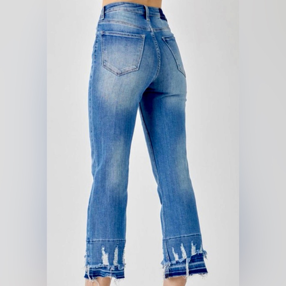 *NWT Risen High-Rise Straight Crop Jeans - Picture 2 of 7